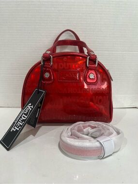 Von Dutch Metallic Reflective Crossbody/Handbag Metallic Red NEW!